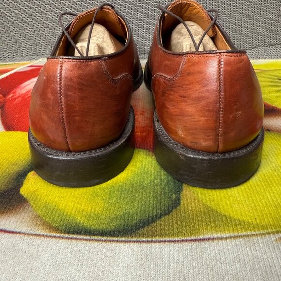 Allen Edmonds Fairgate Mens 11.5D Brown Leather Oxford Dress Shoes - Picture 4 of 9